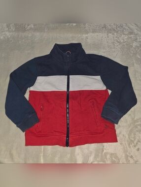 Janie & Jack Red White Navy Sporty Jacket 3-4 Toddler